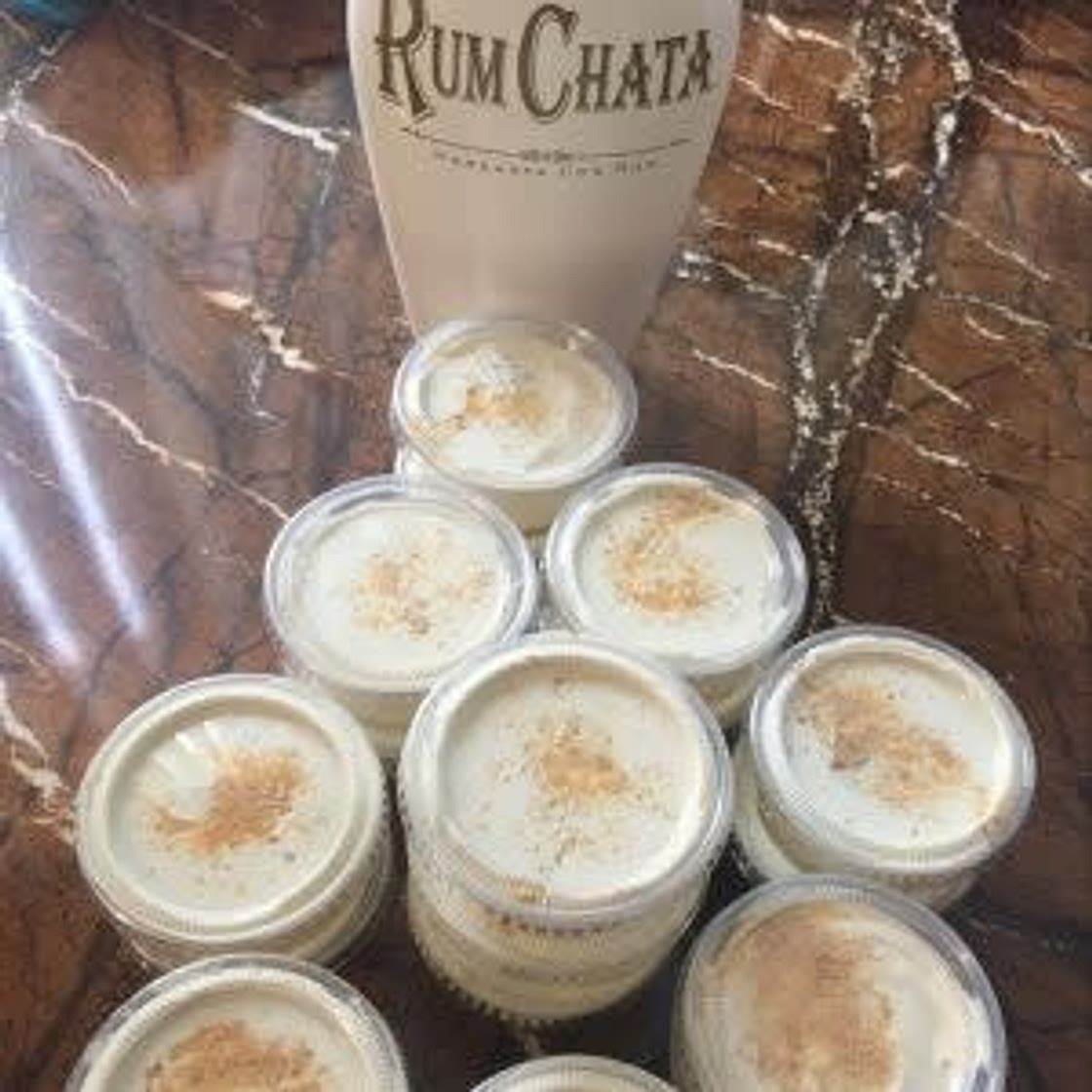 Rum Chata Cheesecake Pudding Shots