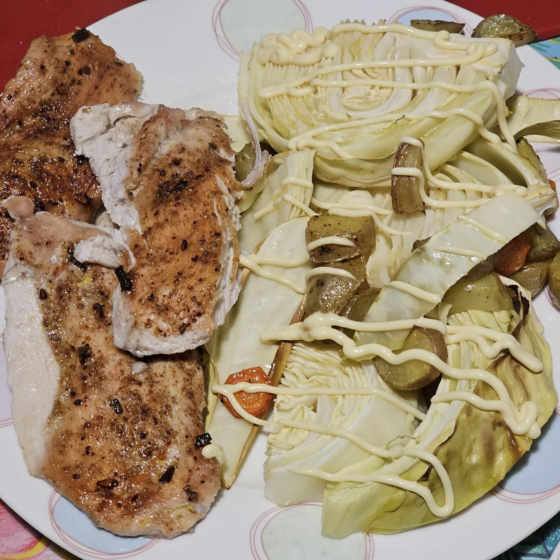 Corned Turkey and Cabbage Dinner