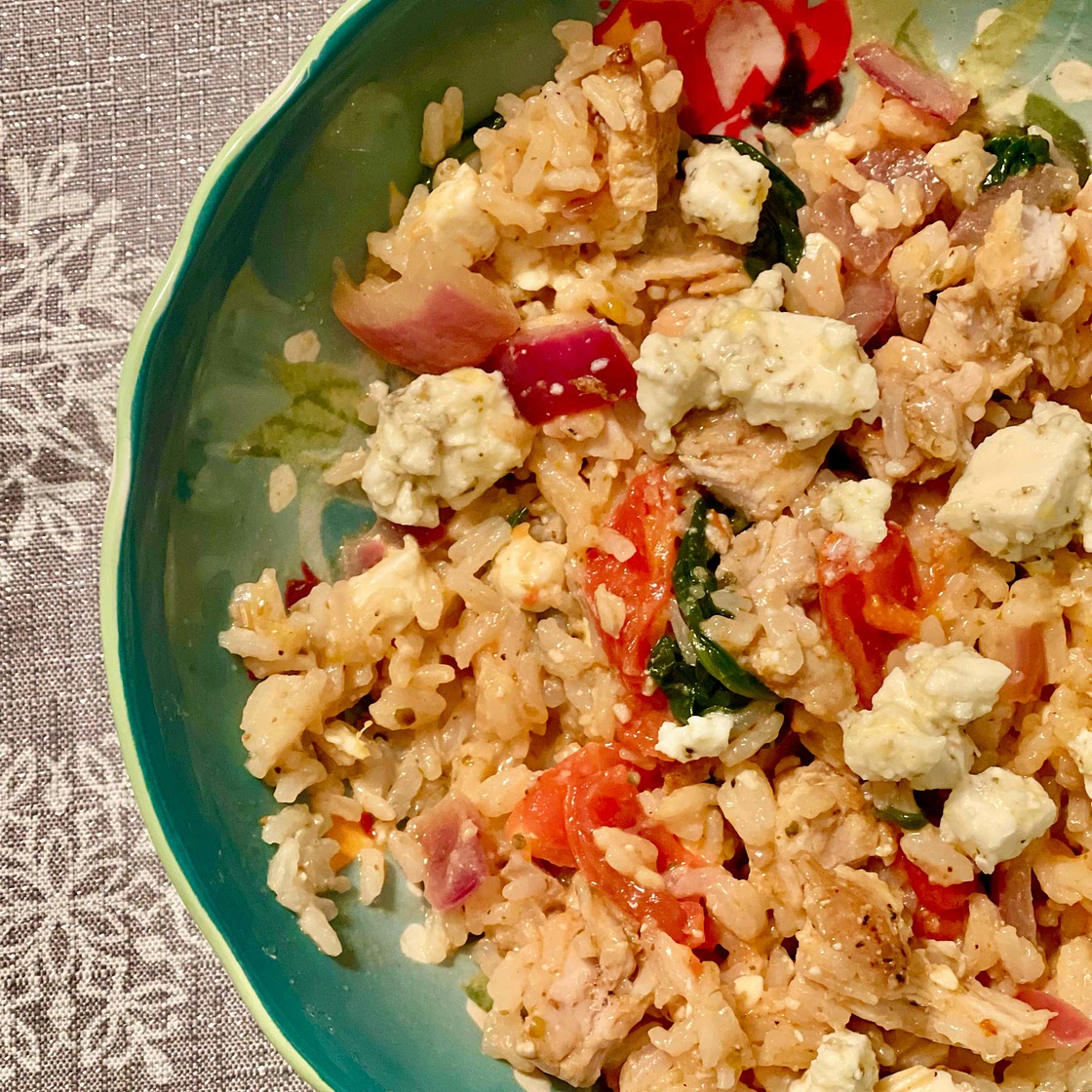 Greek Chicken and Lemon Rice (30 Minutes, One-Pot)