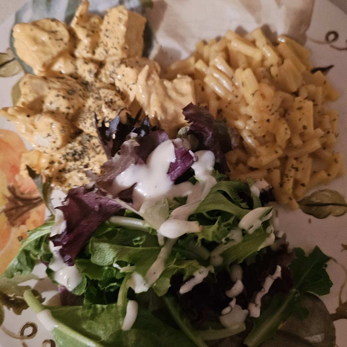 High Protein Honey Buffalo Chicken Mac & Cheese
