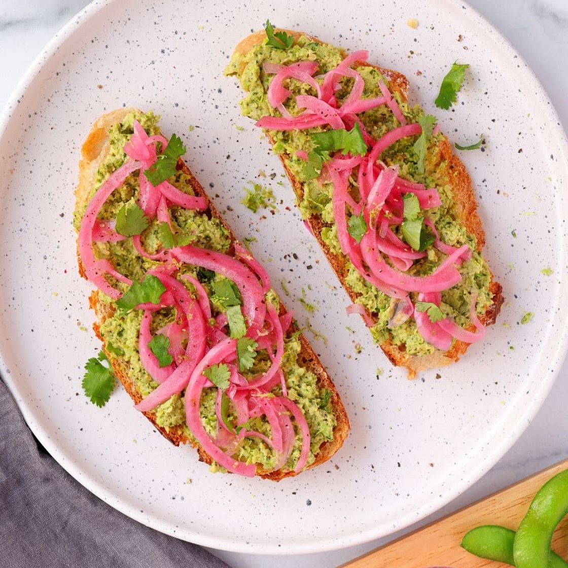 Smashed Edamame Toast
