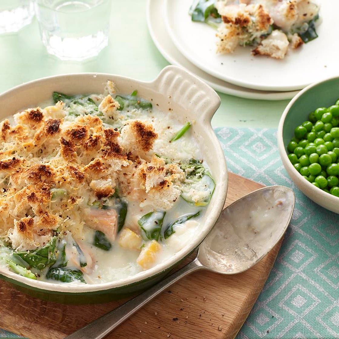 Quick fish gratin