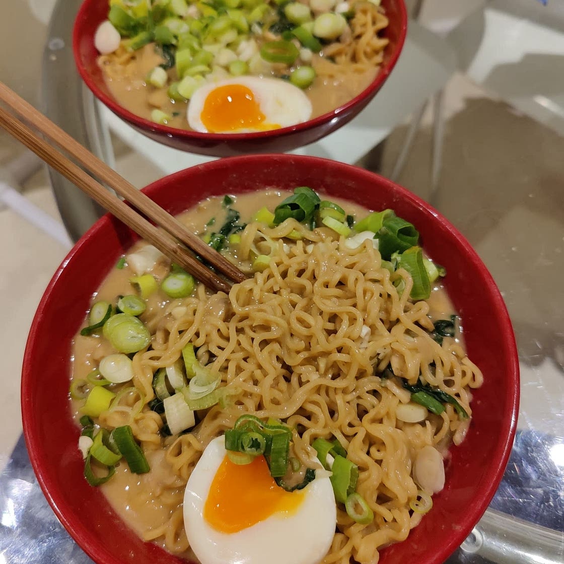 30 Minute Miso Ramen with Crispy Tofu and Soft Boiled Eggs
