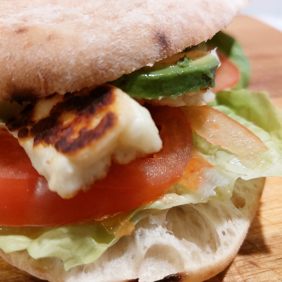 Panini - Halloumi and avocado