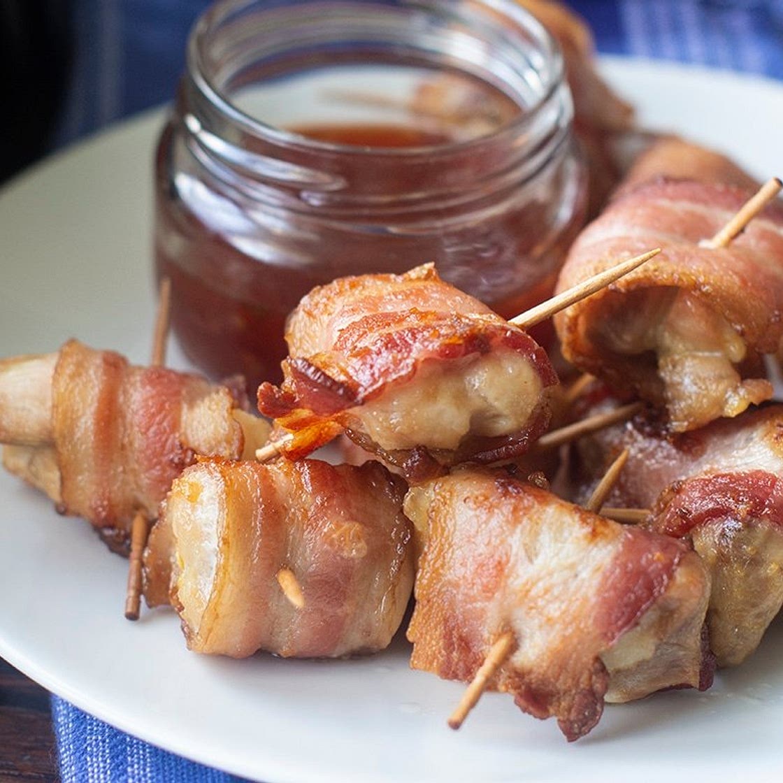 Air Fryer Bacon Wrapped Chicken Bites Recipe