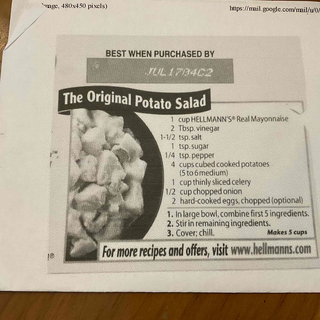 Hellman’s Potato Salad