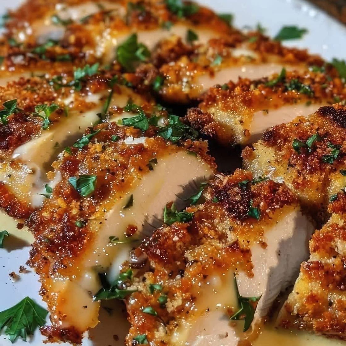 Garlic Parmesan crusted chicken