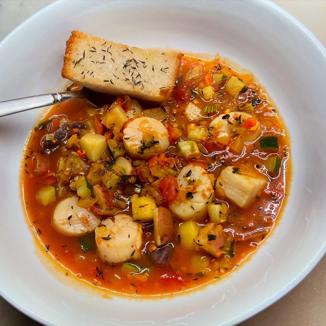 Moroccan Scallop Stew