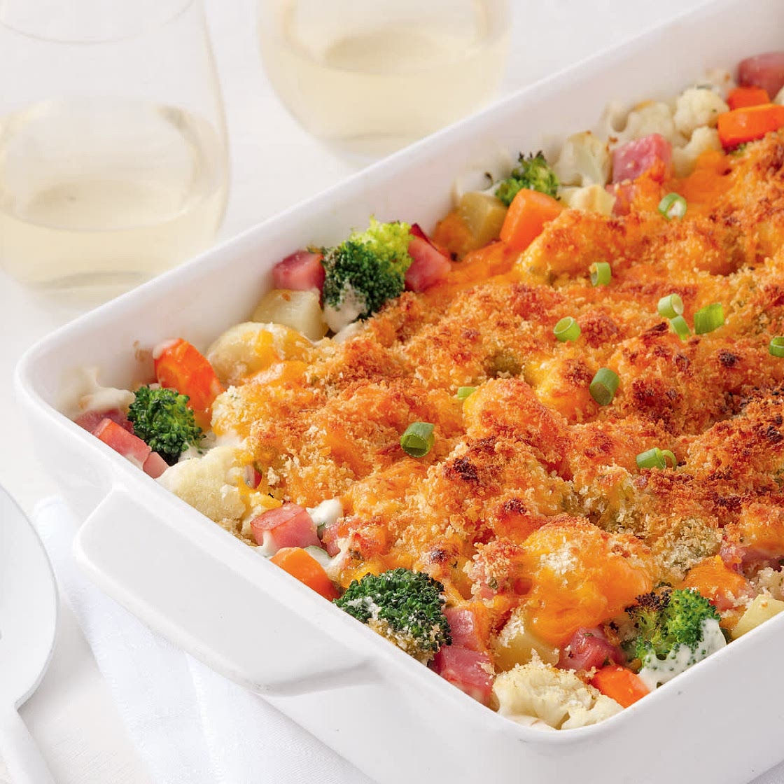Casserole au jambon et légumes