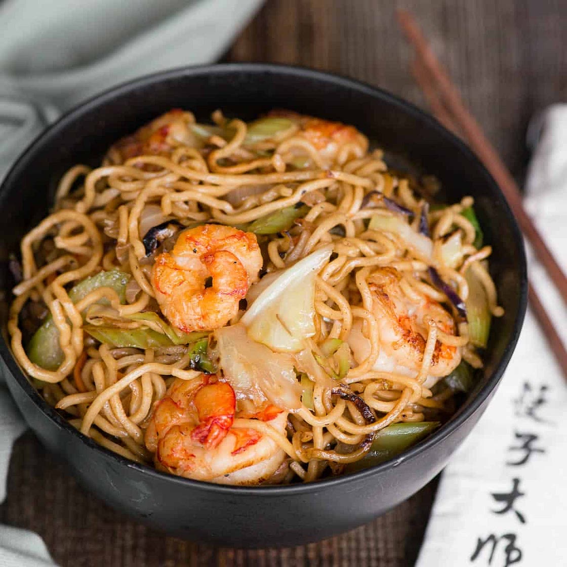 Shrimp chow mein 