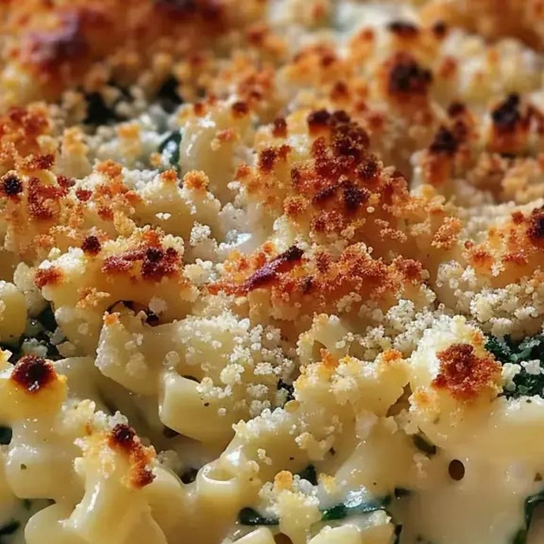 Creamed Spinach Mac & Cheese