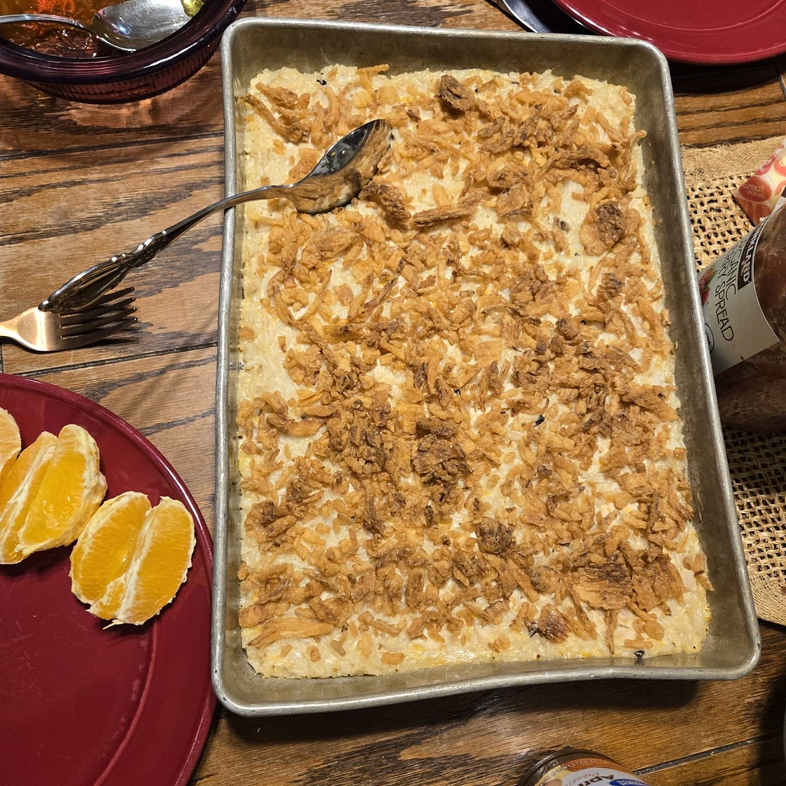 French Onion Chicken and Rice Bake
