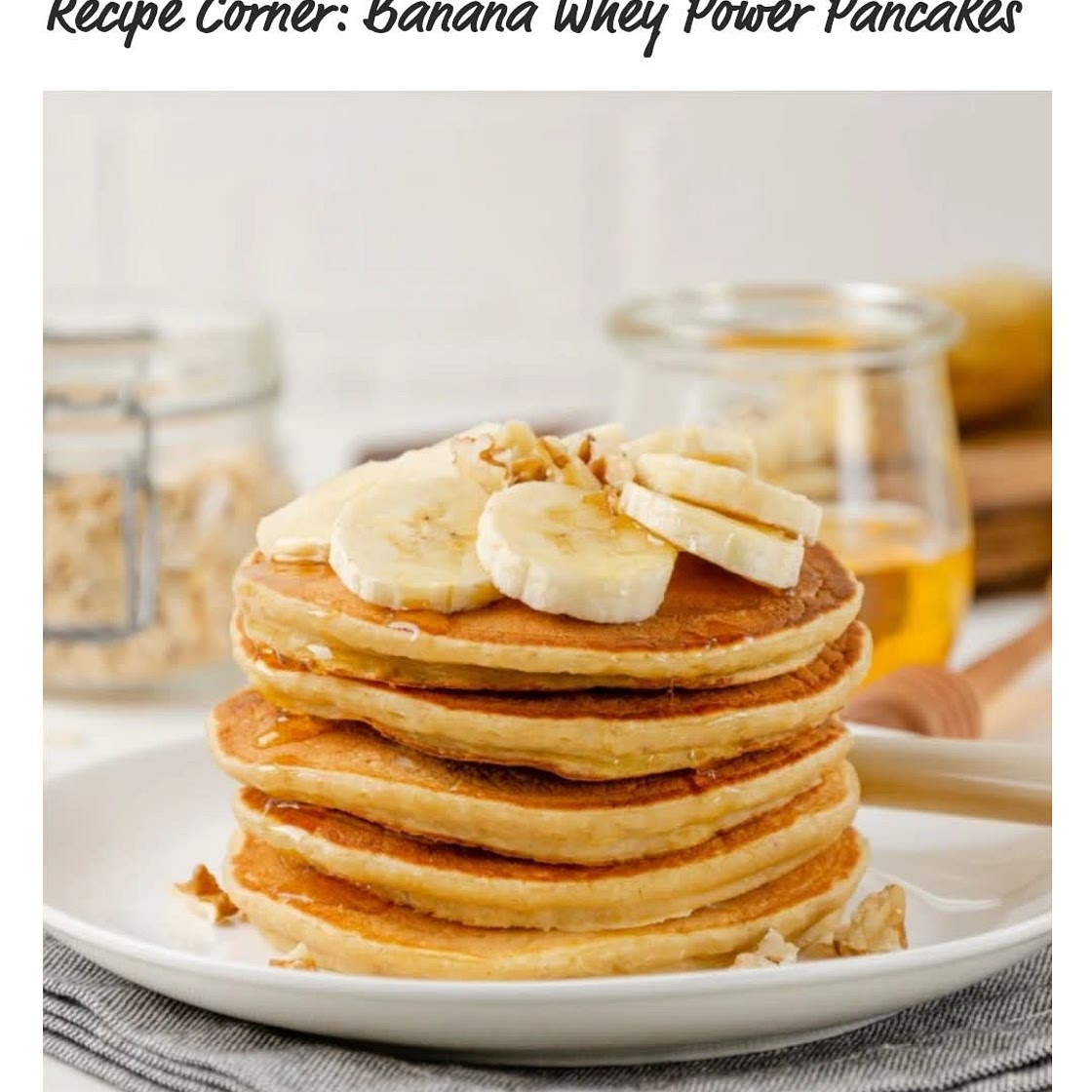 Banana Whey Power Pancakes