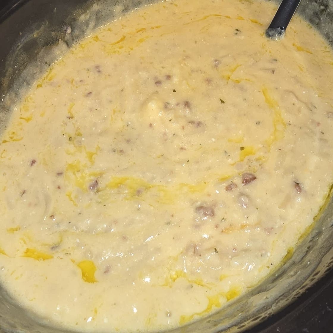 Crock pot crack potato soup