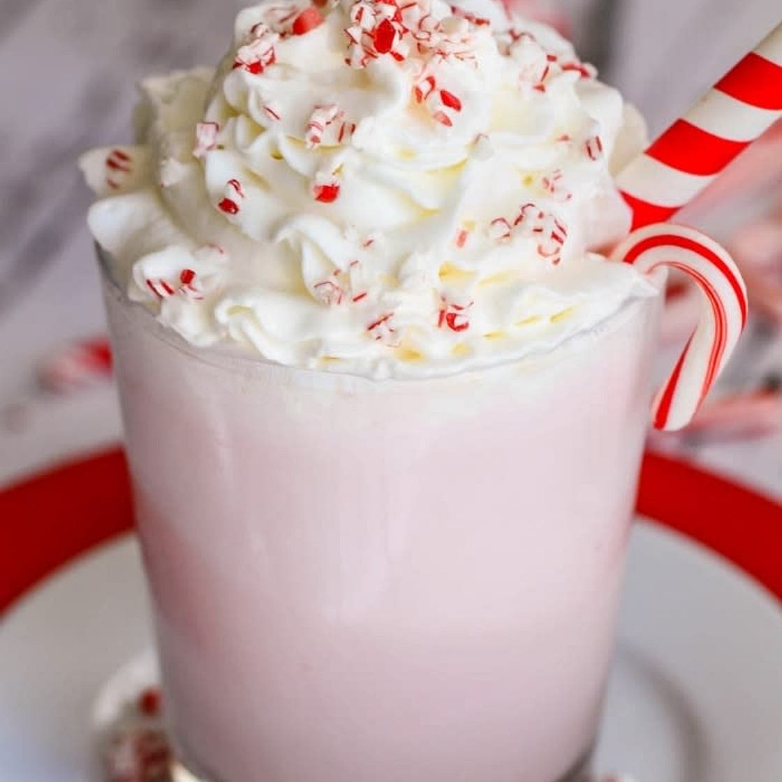 Peppermint milk shake 