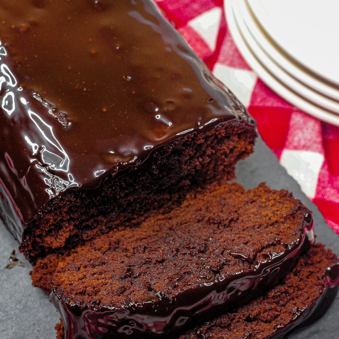 Hot fudge brownie bread