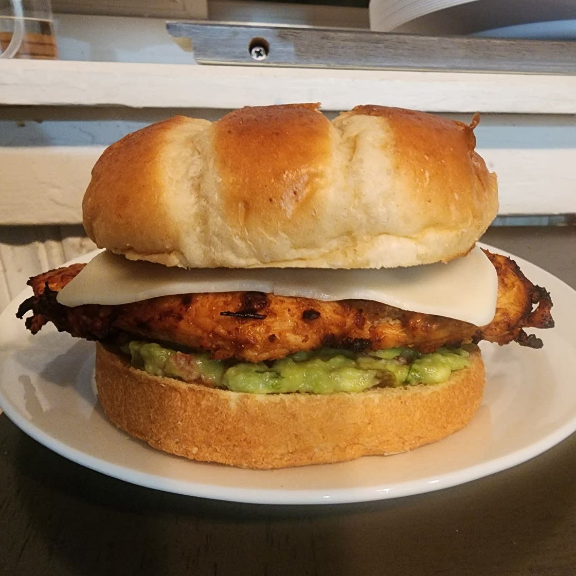 Mexican chicken burger