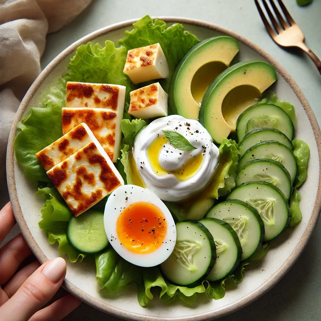 Halloumi bowl