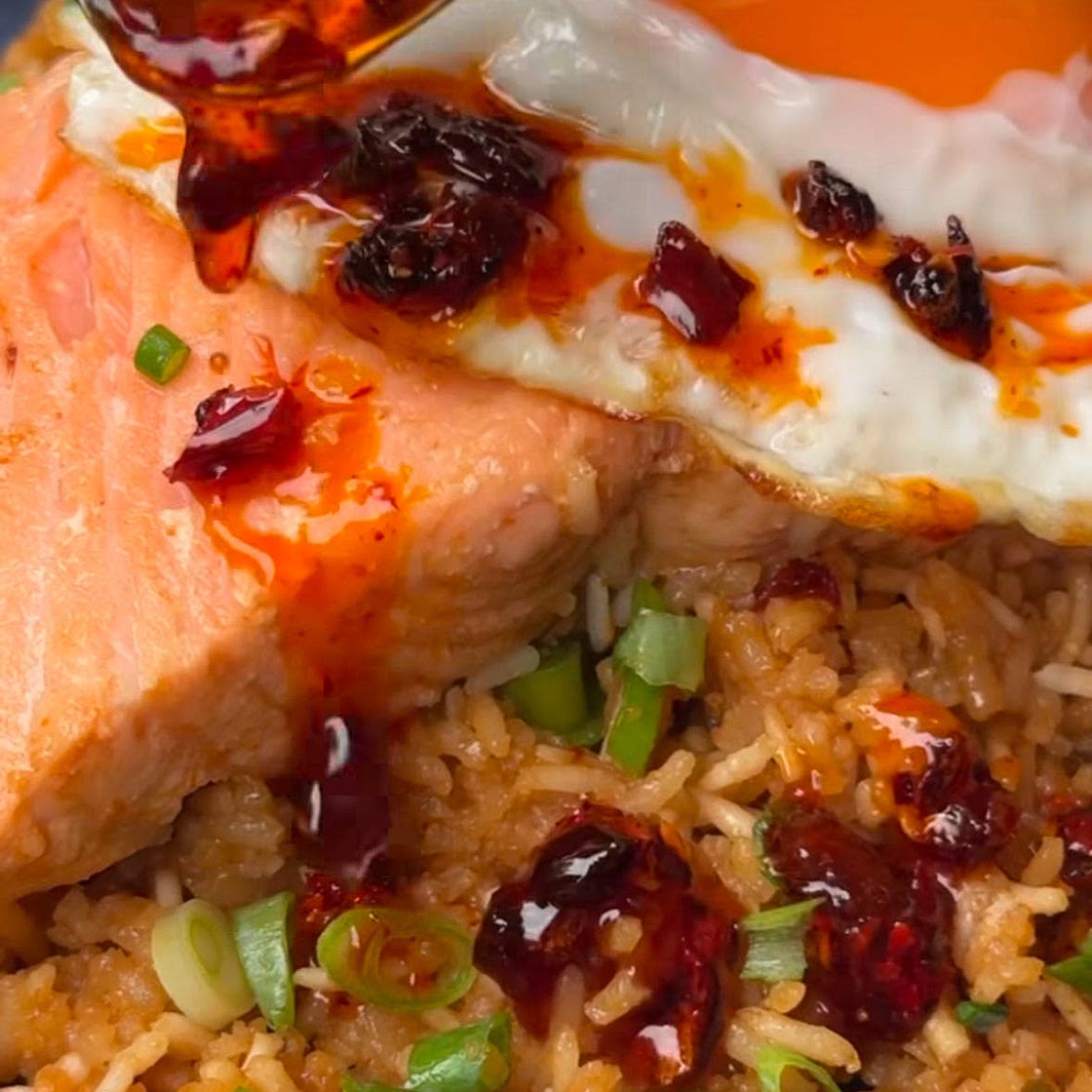 Salmon rice one pot