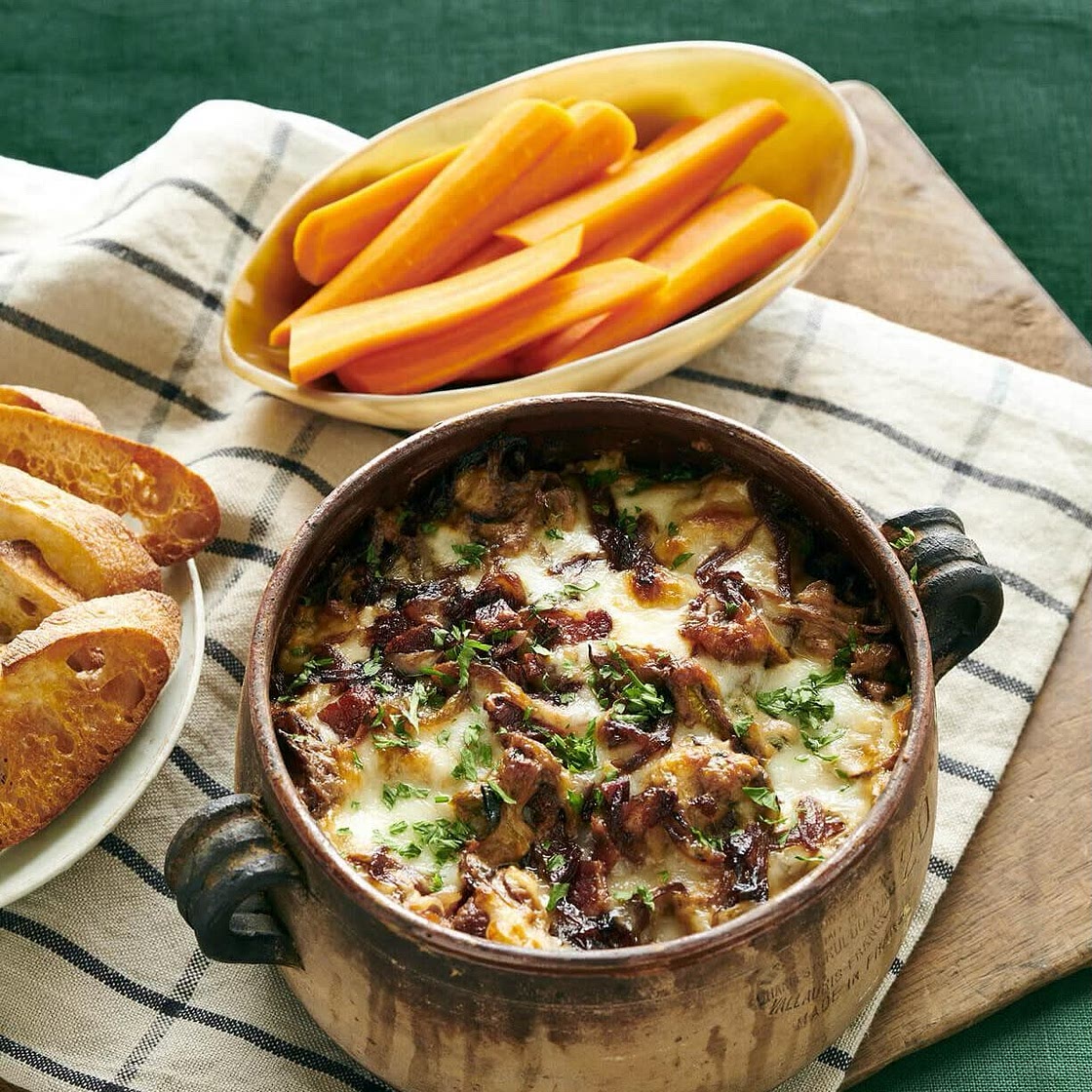 Caramelized Onion and Bacon Dip
