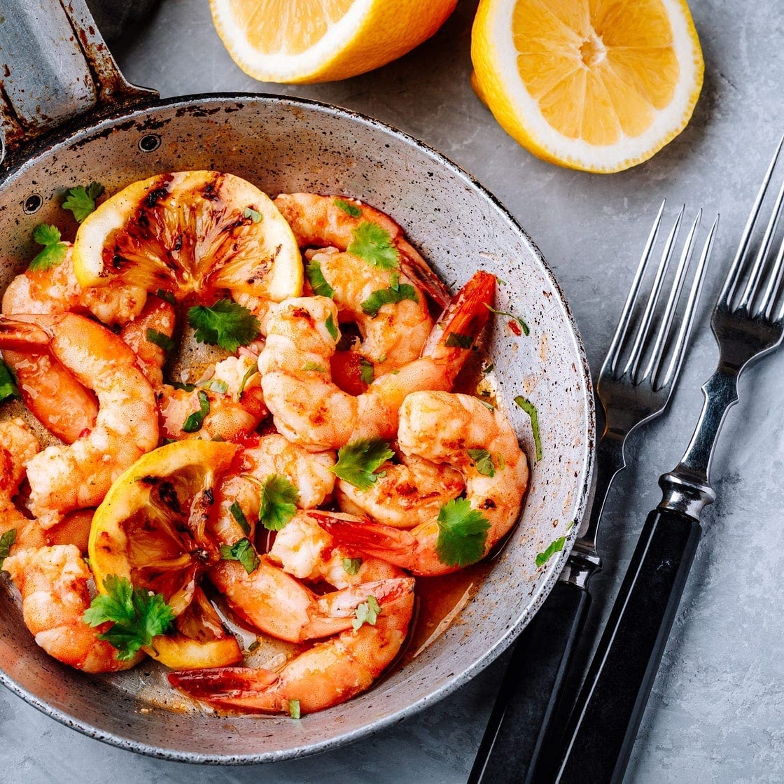 Sticky Chilli Prawns and Rice