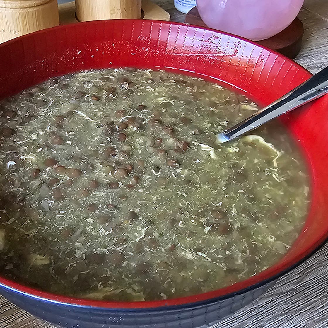 Egg Lentil Soup