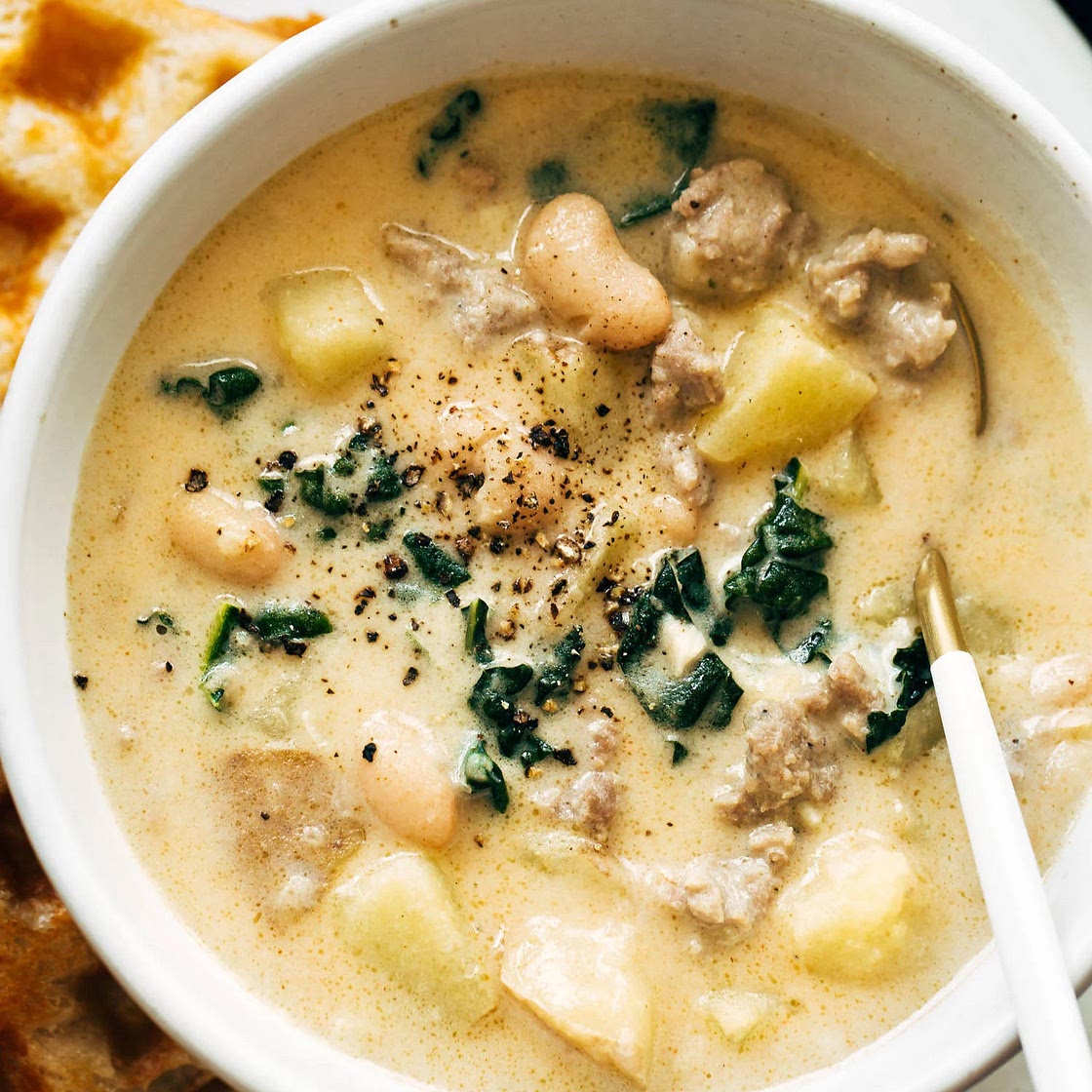 Sausage, Kale, and White Bean Soup