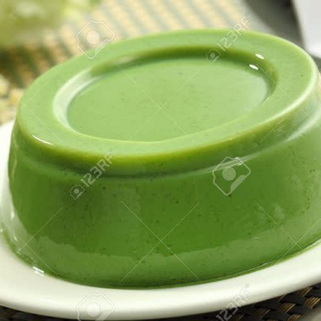 Matcha + Pea Protein Jelly