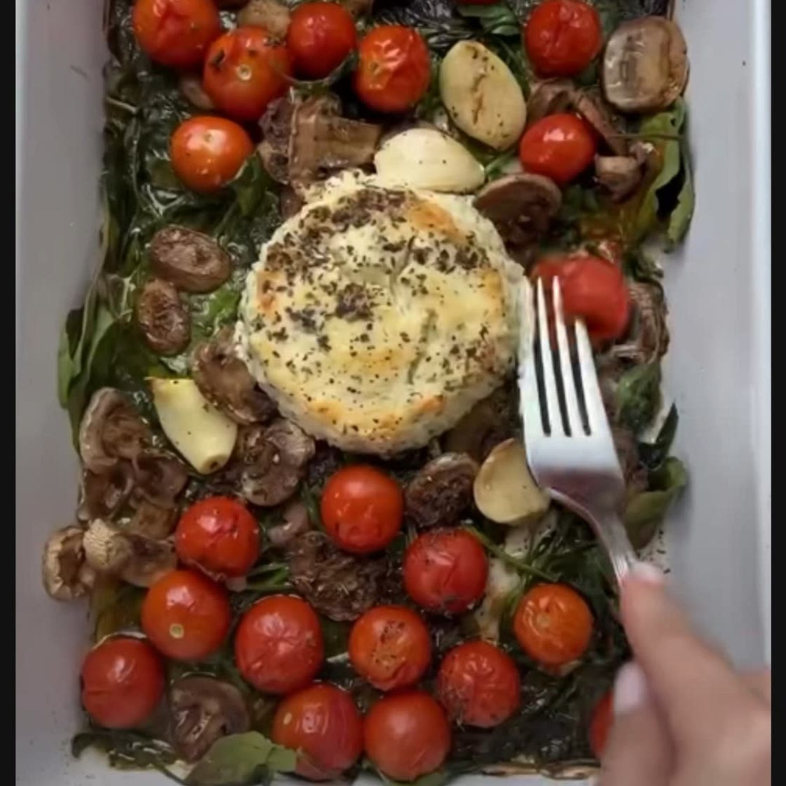 Creamy Boursin Cheese Pasta with Mushrooms and Spinach