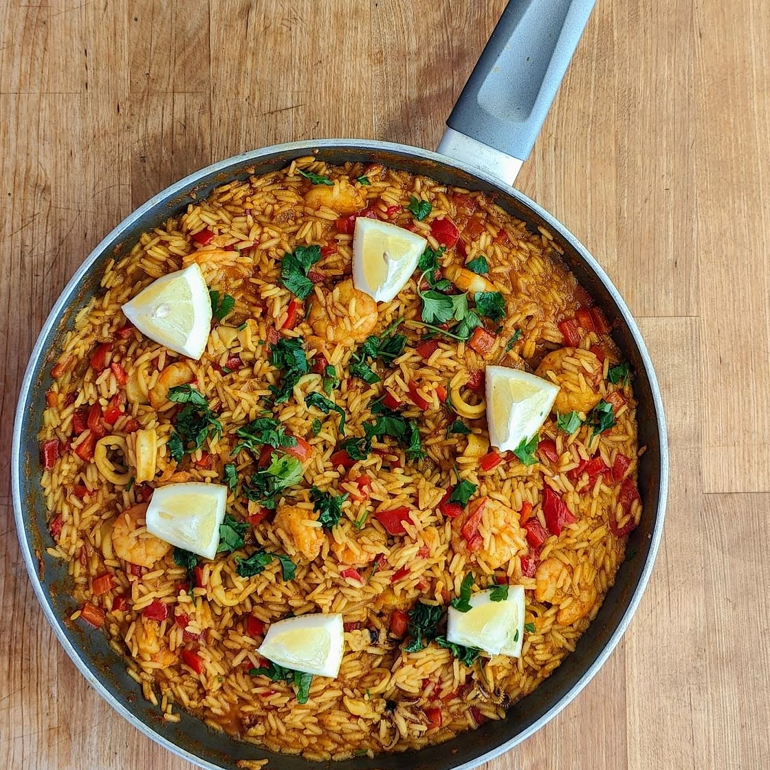 Authentic Spanish Seafood Paella