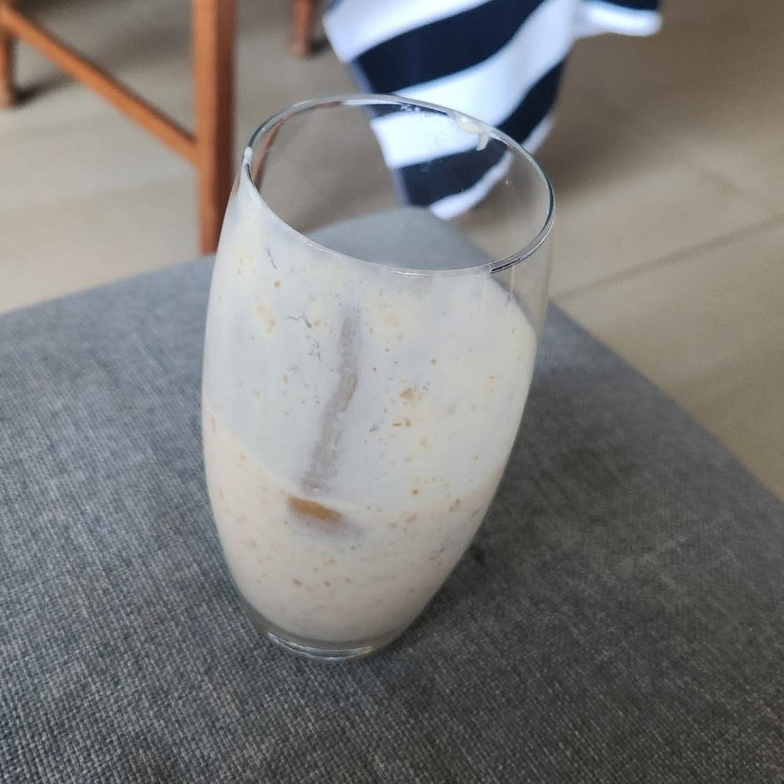 Peach Blueberry Fruit Smoothie