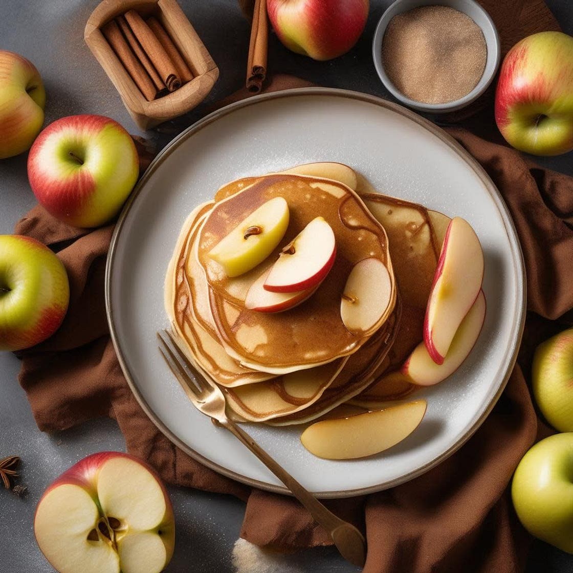 Einfacher Apfel-Pfannkuchen