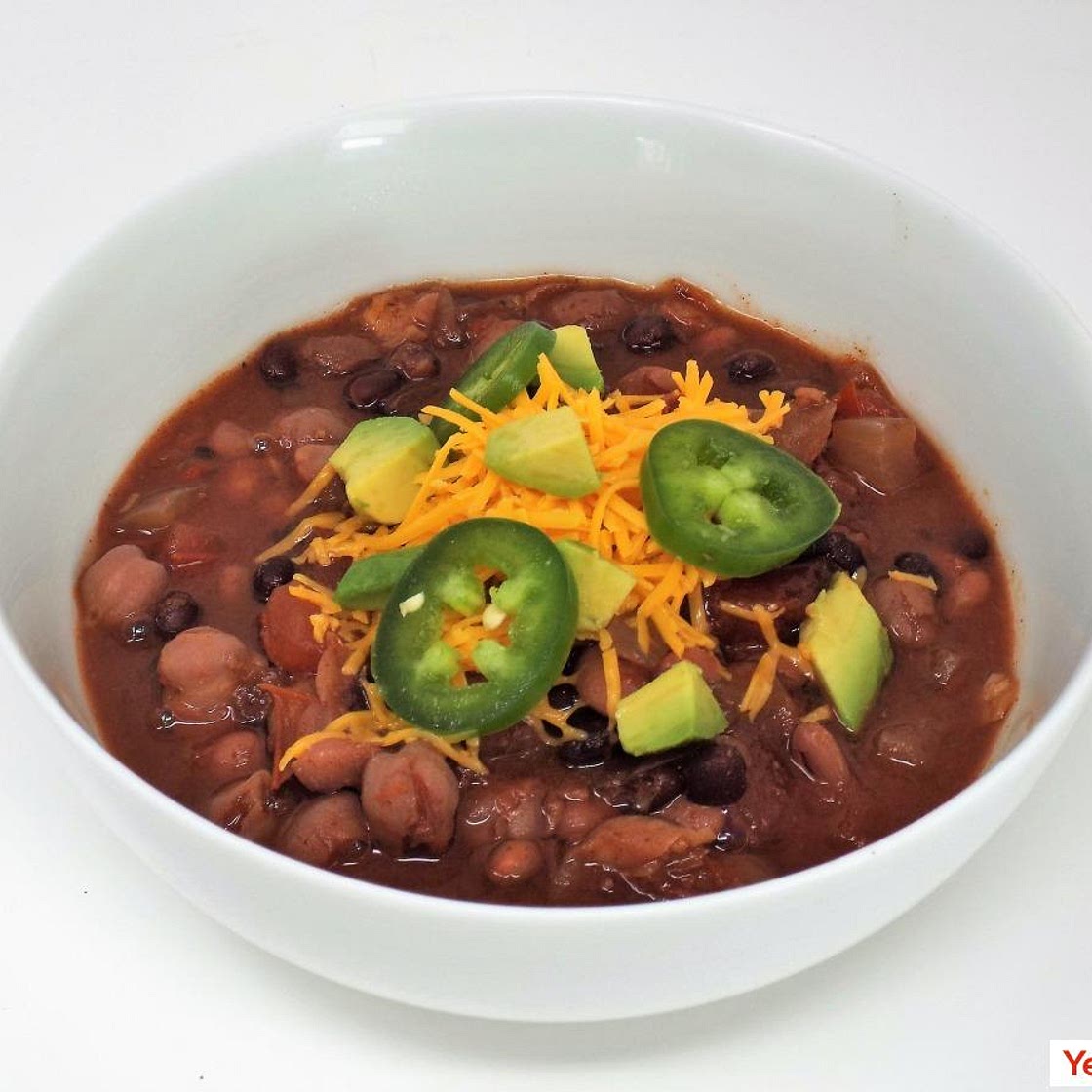 Three Bean Slow Cooker Chili