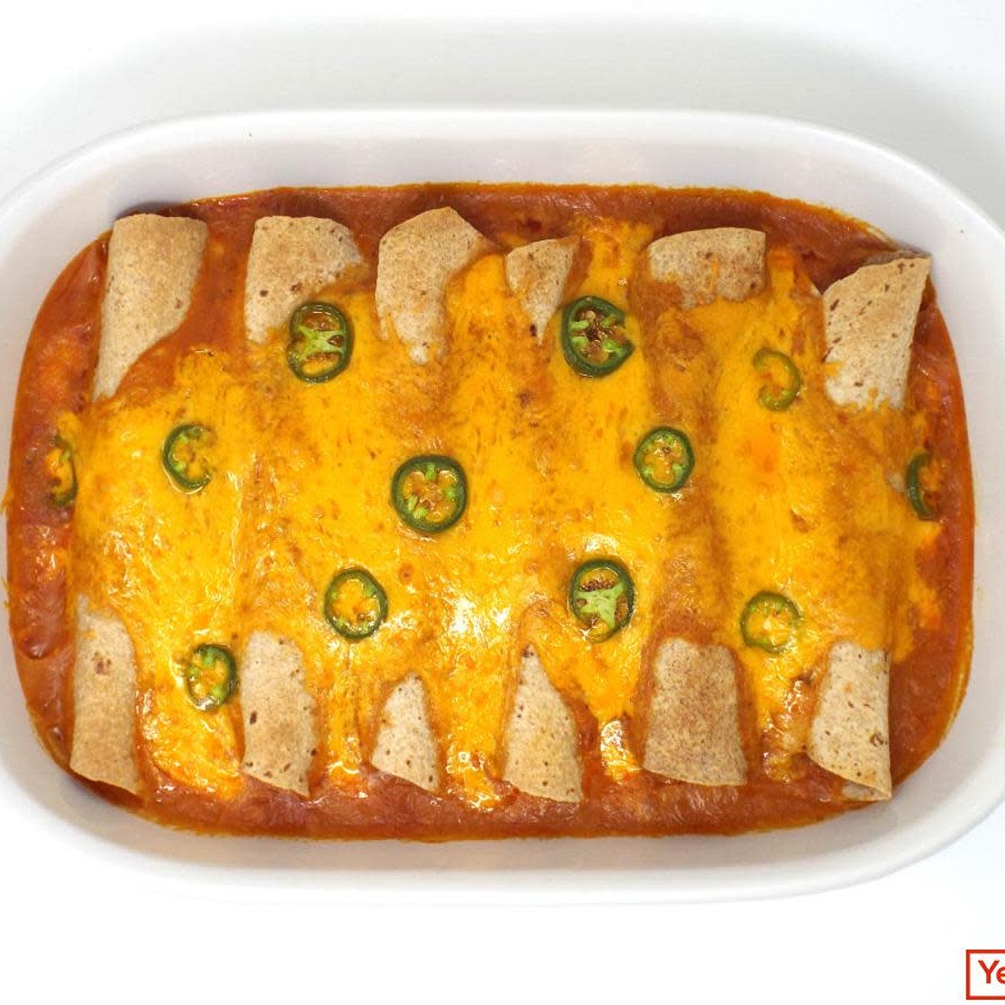 Spicy Farro Enchiladas