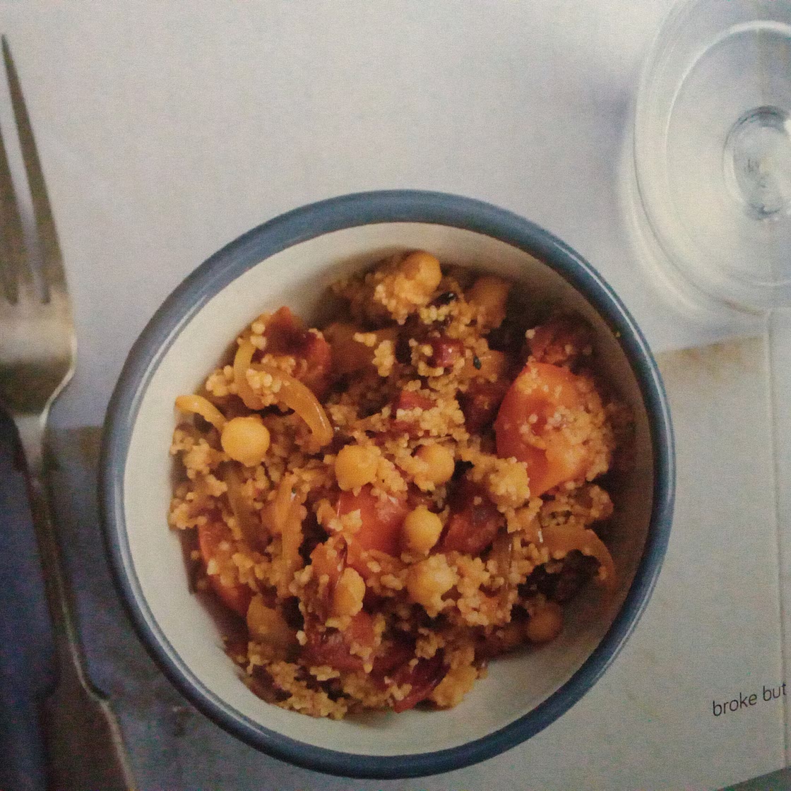 Chorizo and chickpea coucous
