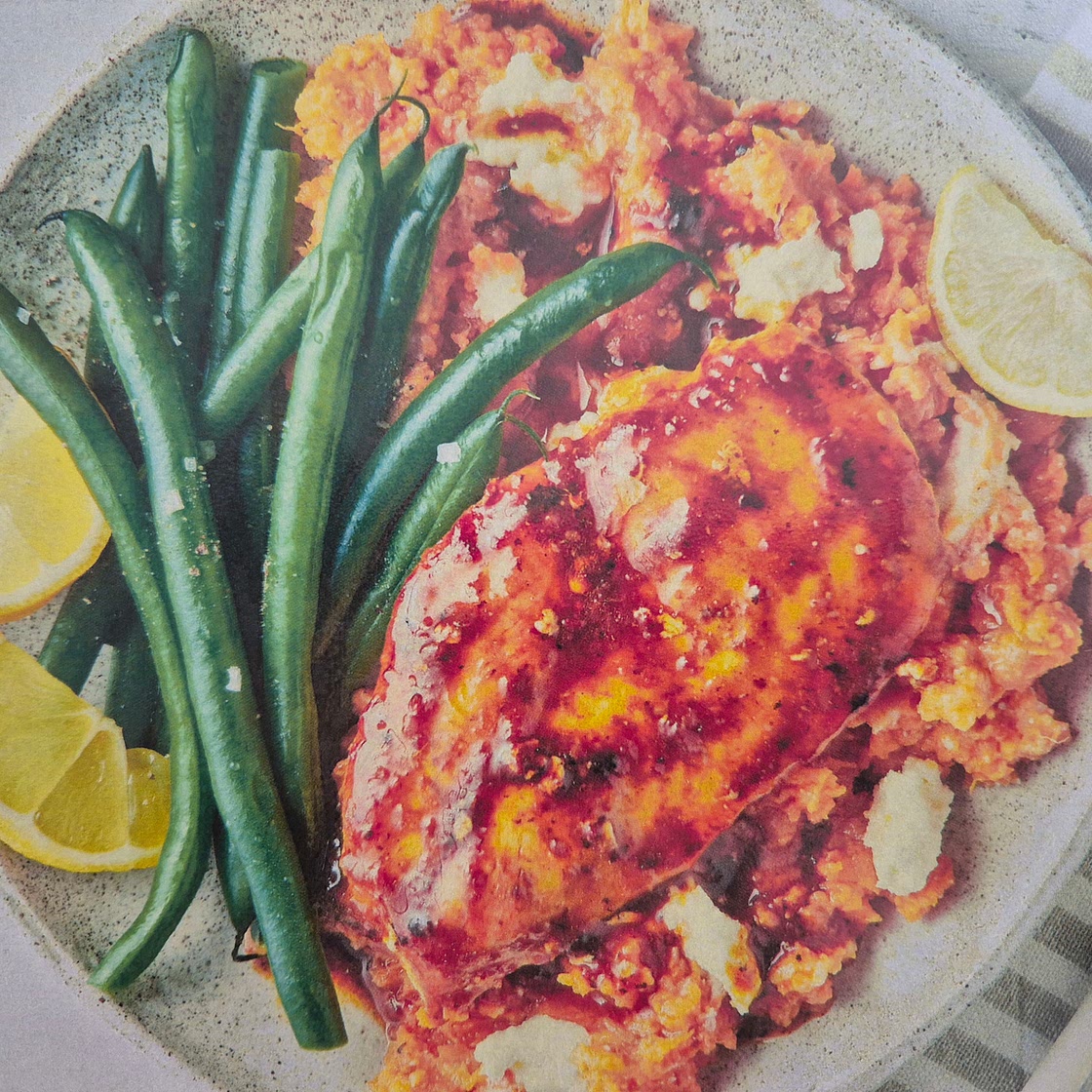 Peri Peri Chicken & Sweet Potato Feta Mash