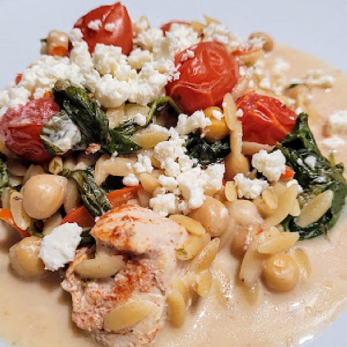 High Protein Orzo and Chicken