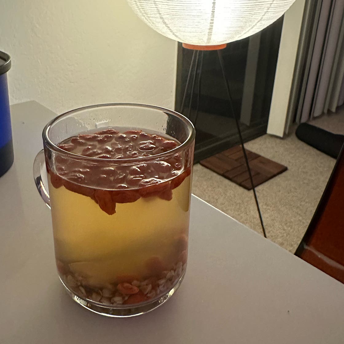 Hygge tea with Goji berries, buckwheat, and ginger