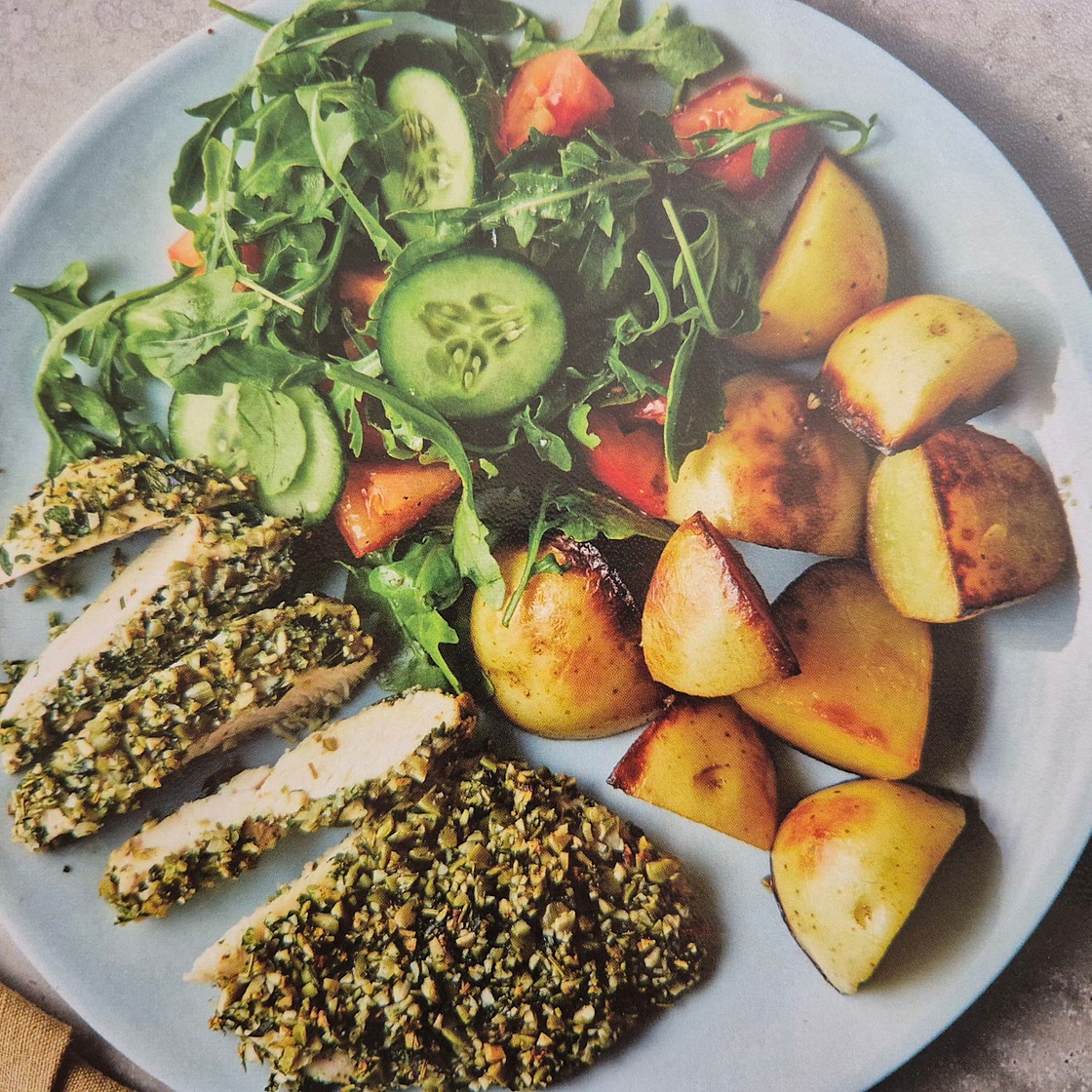 Pepita-Crumbed Chicken