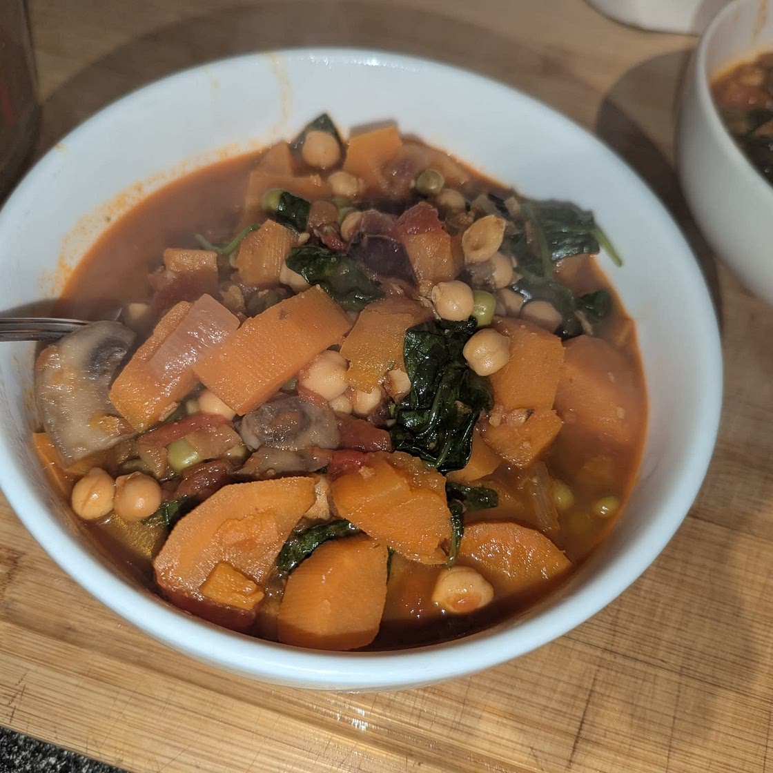 Chickpea Sweet Potato Stew Recipe by Tasty