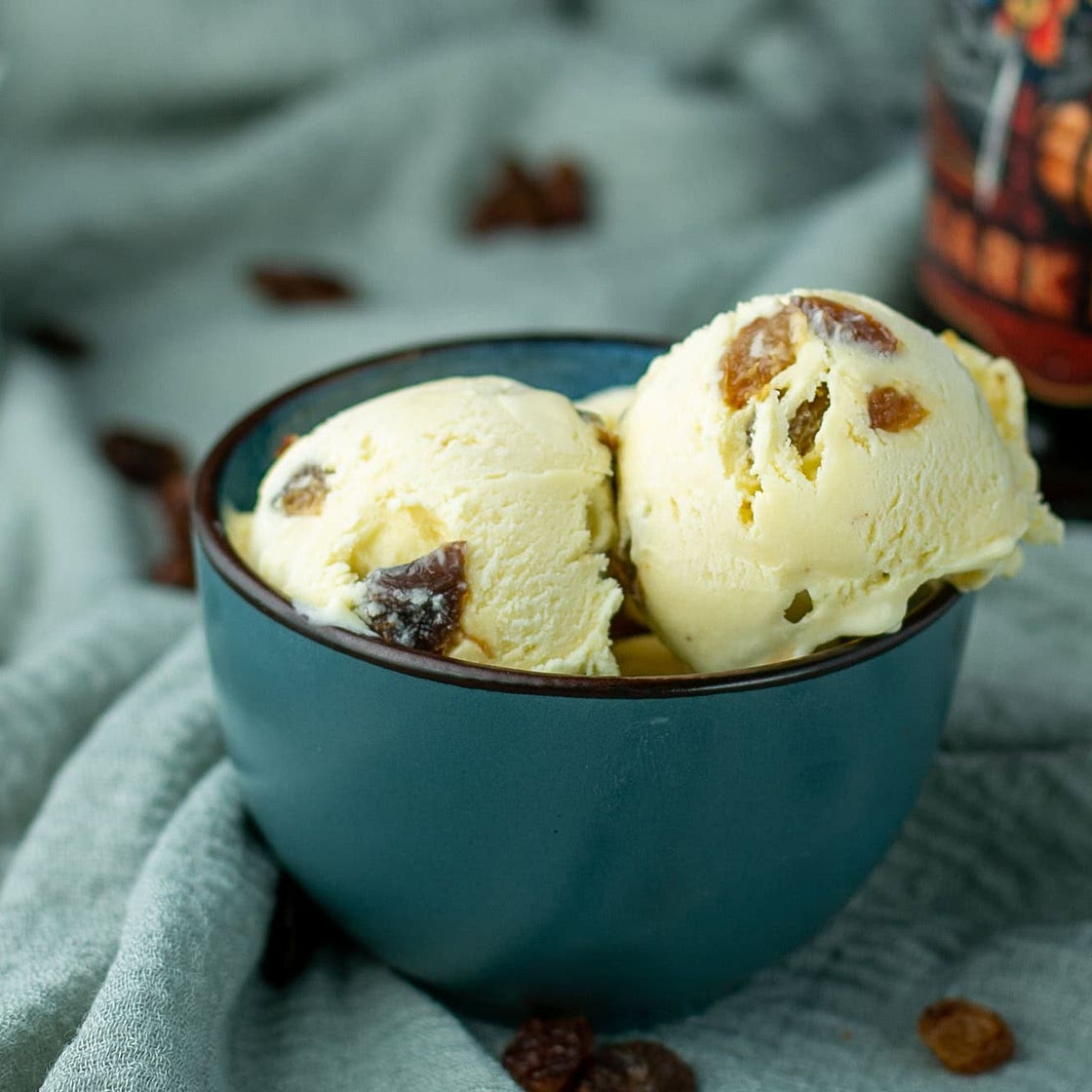 Rum Raisin White Chocolate Ice Cream