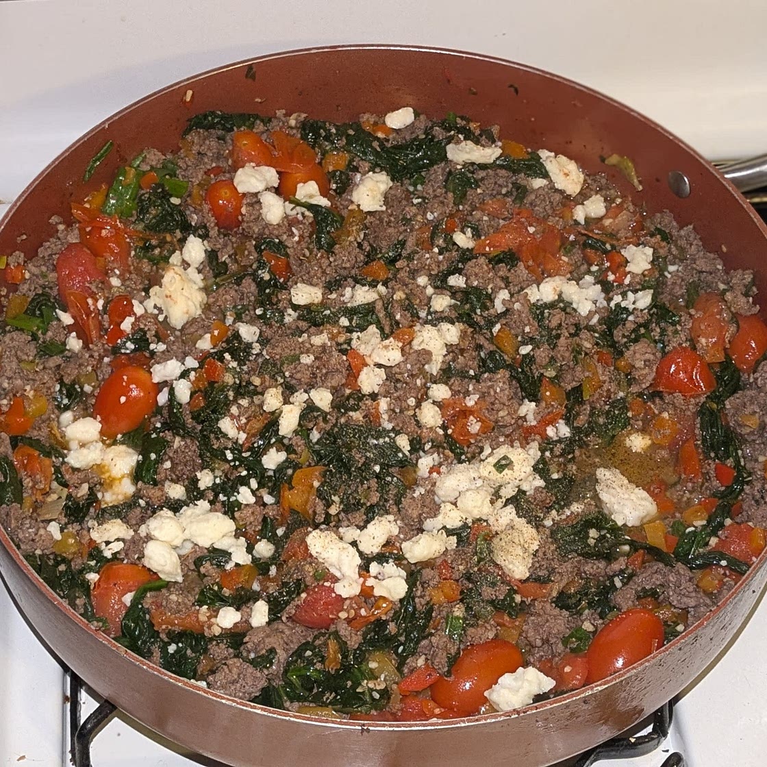 Mediterranean Ground Beef Stir Fry