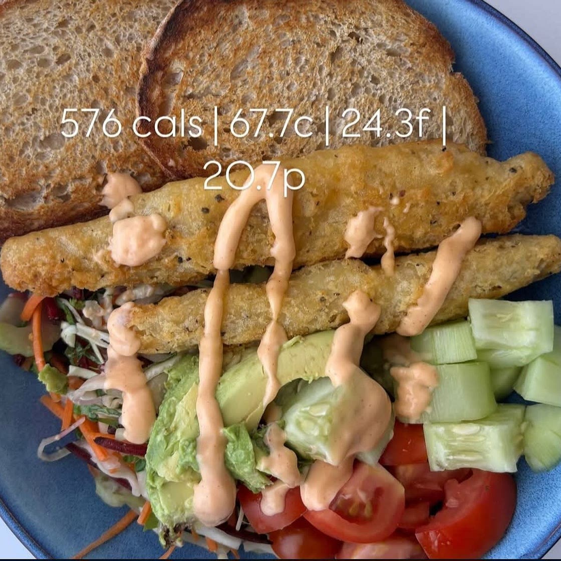 Fish salad and sourdough
