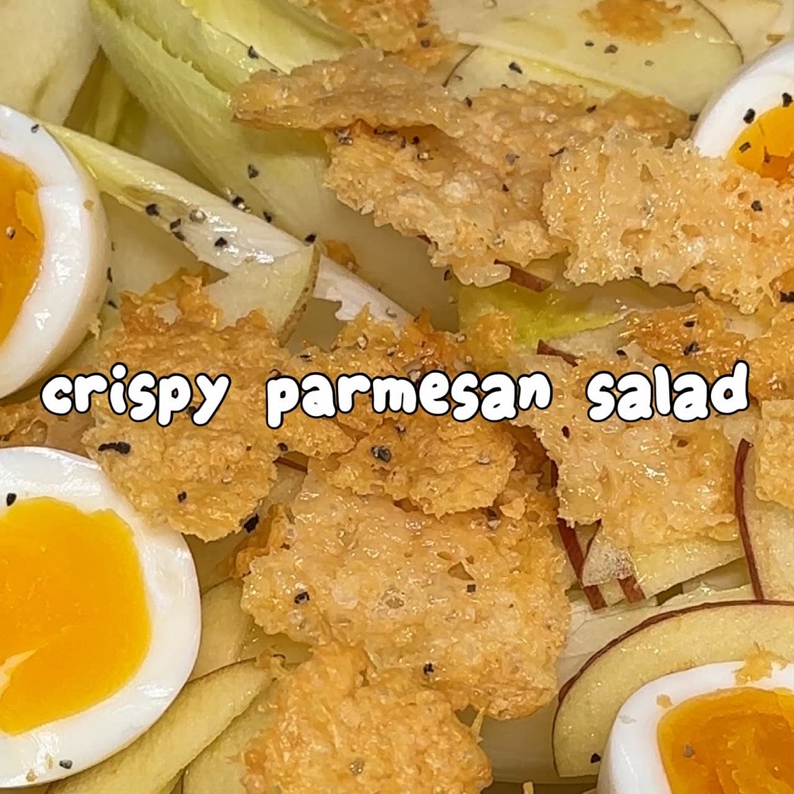 Crispy parmesan salad