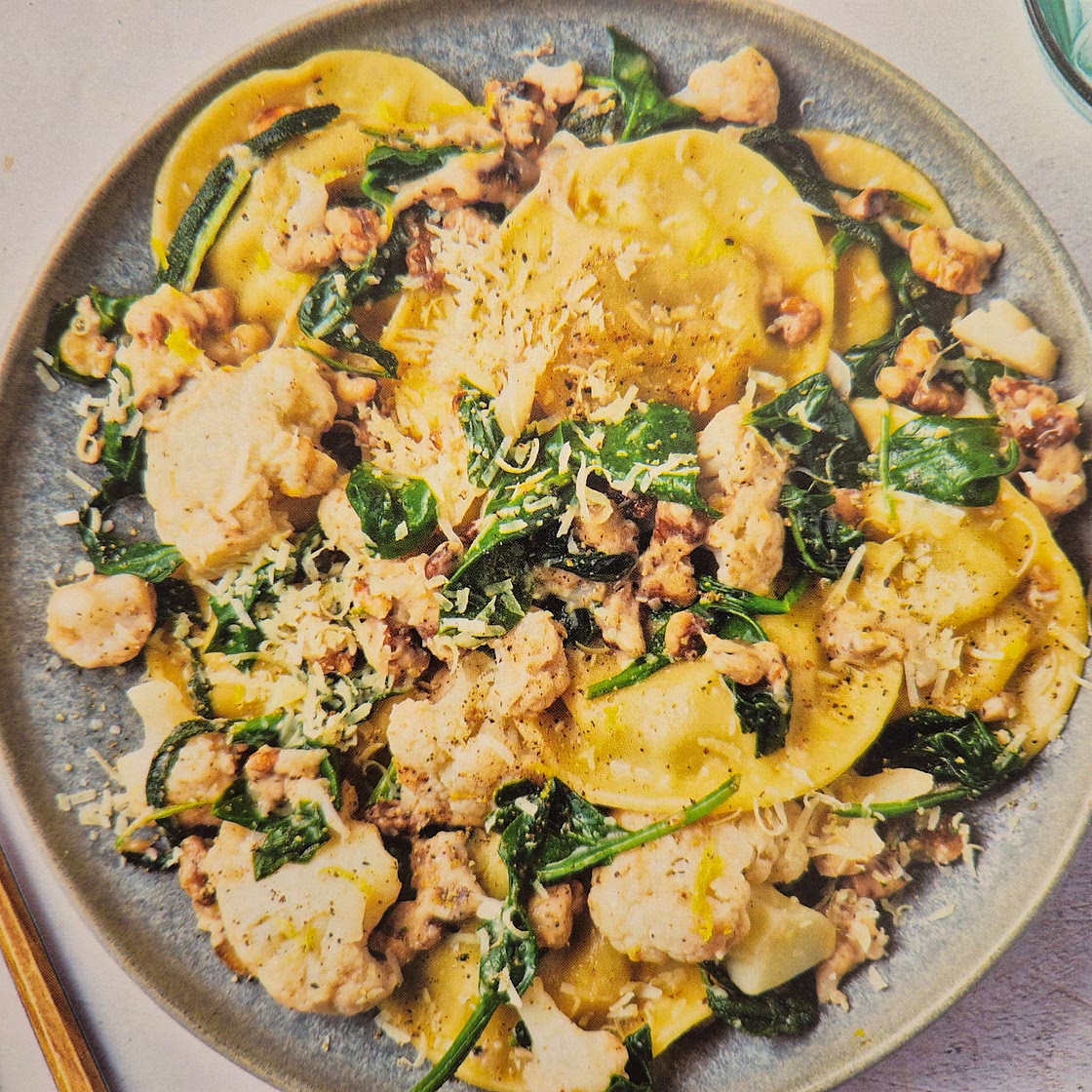 Mushrooms & Prosciutto Ravioli