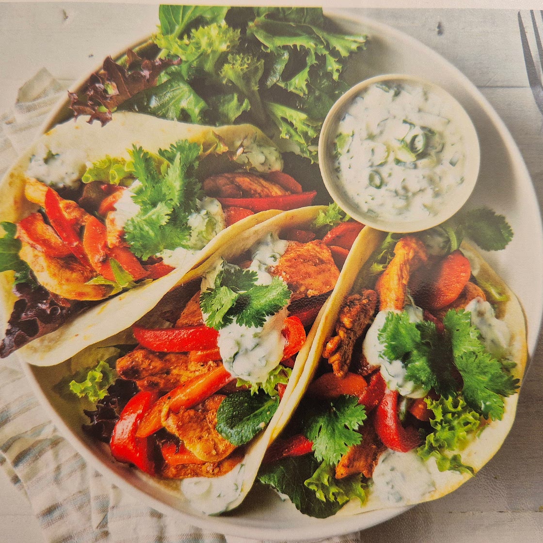 Chicken & Veggie Soft Tacos