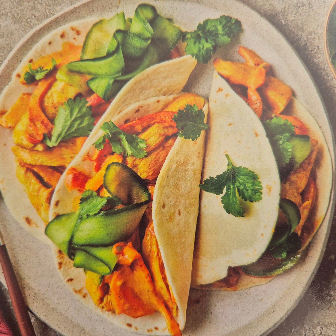 Indian Chicken Tortillas