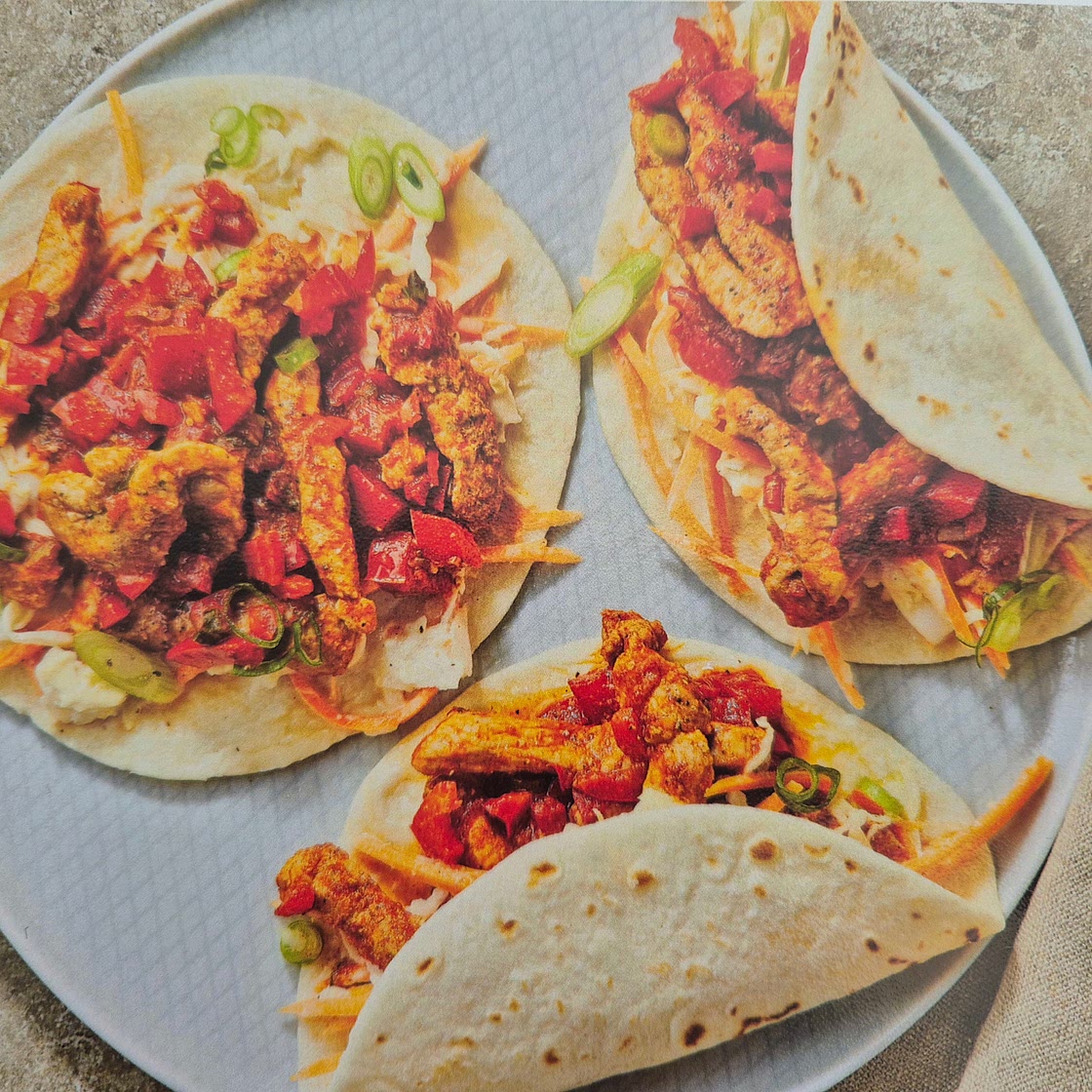 Smoky Pork & Capsicum Tacos