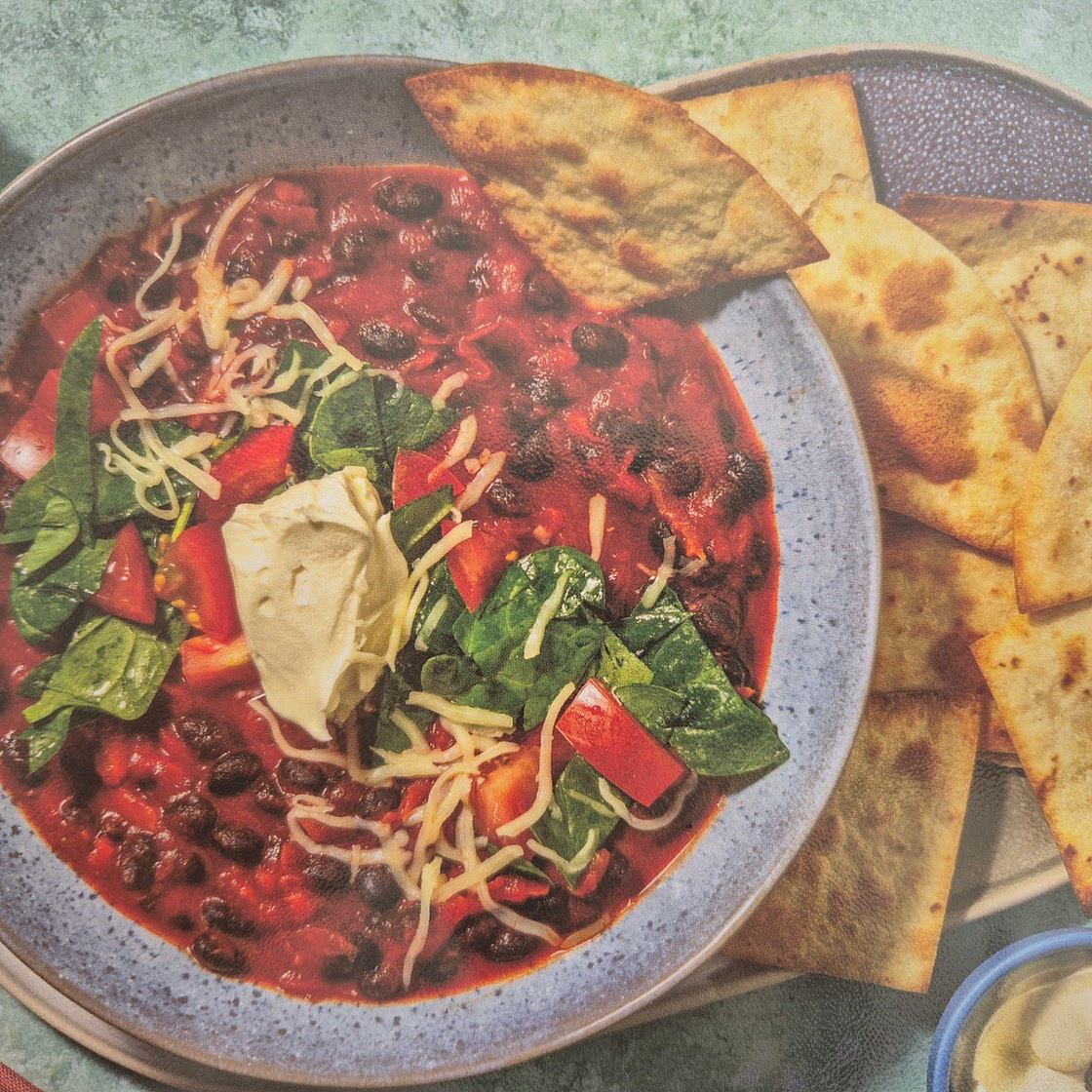 One-Pan American Black Bean Chilli