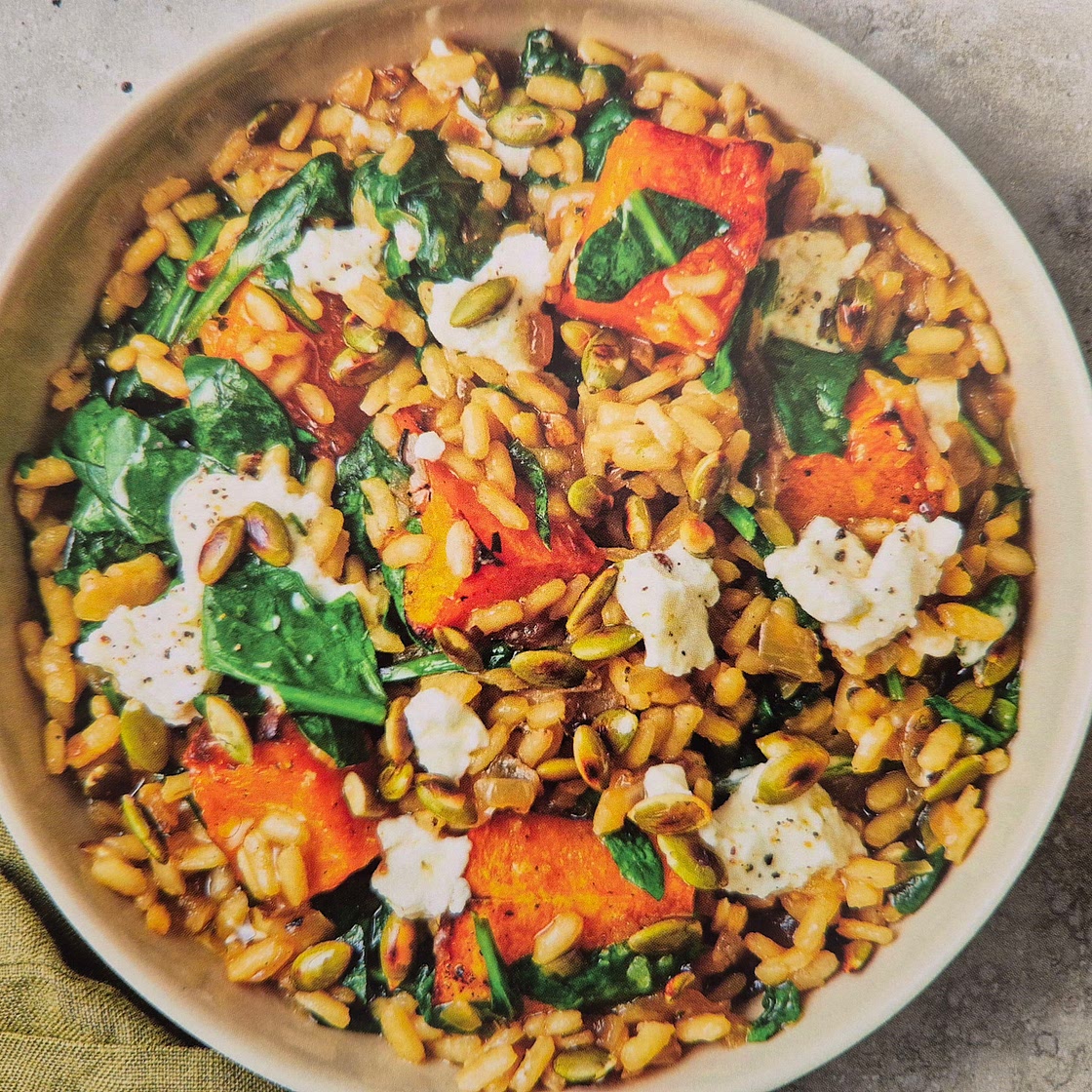 Roast Pumpkin & Goat Cheese Risotto